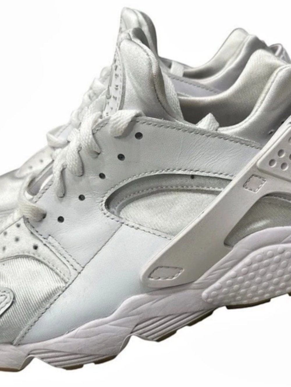 Nike Air Huarache DR9883-100 White/Gum Men's Size 8.5 Athletic Sneakers
